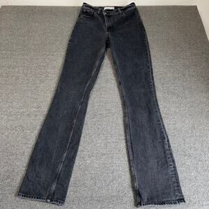 Abercrombie & Fitch '90s Slim Straight Ultra High Rise Women's 0L/25 Black Denim